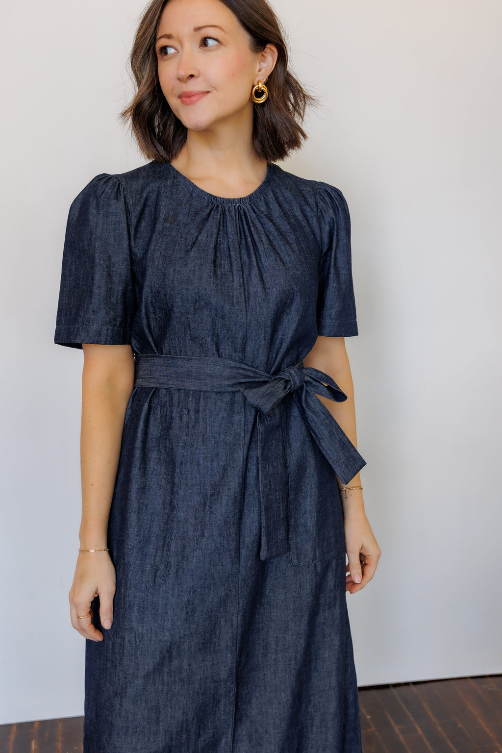 The Terra Midi Dress in Denim