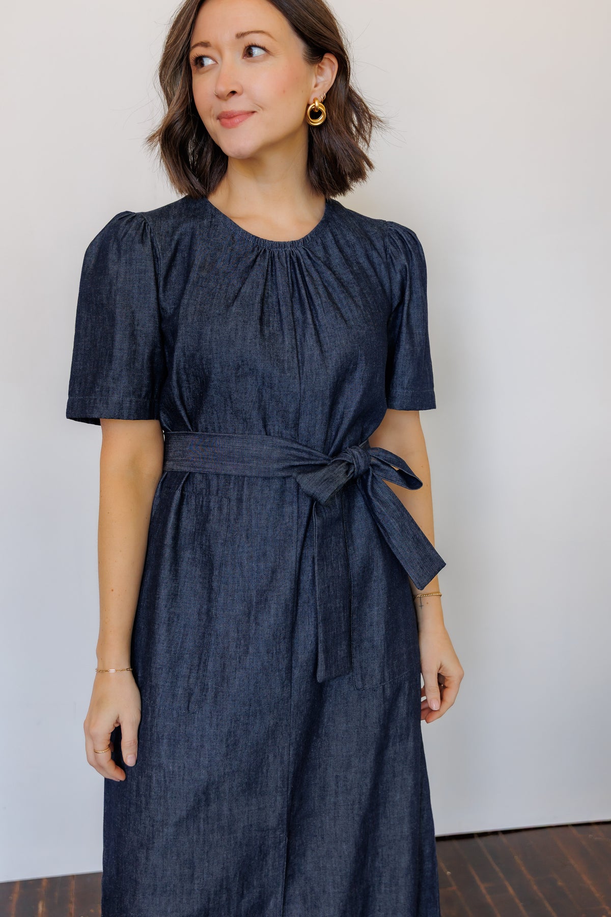 The Terra Midi Dress in Denim