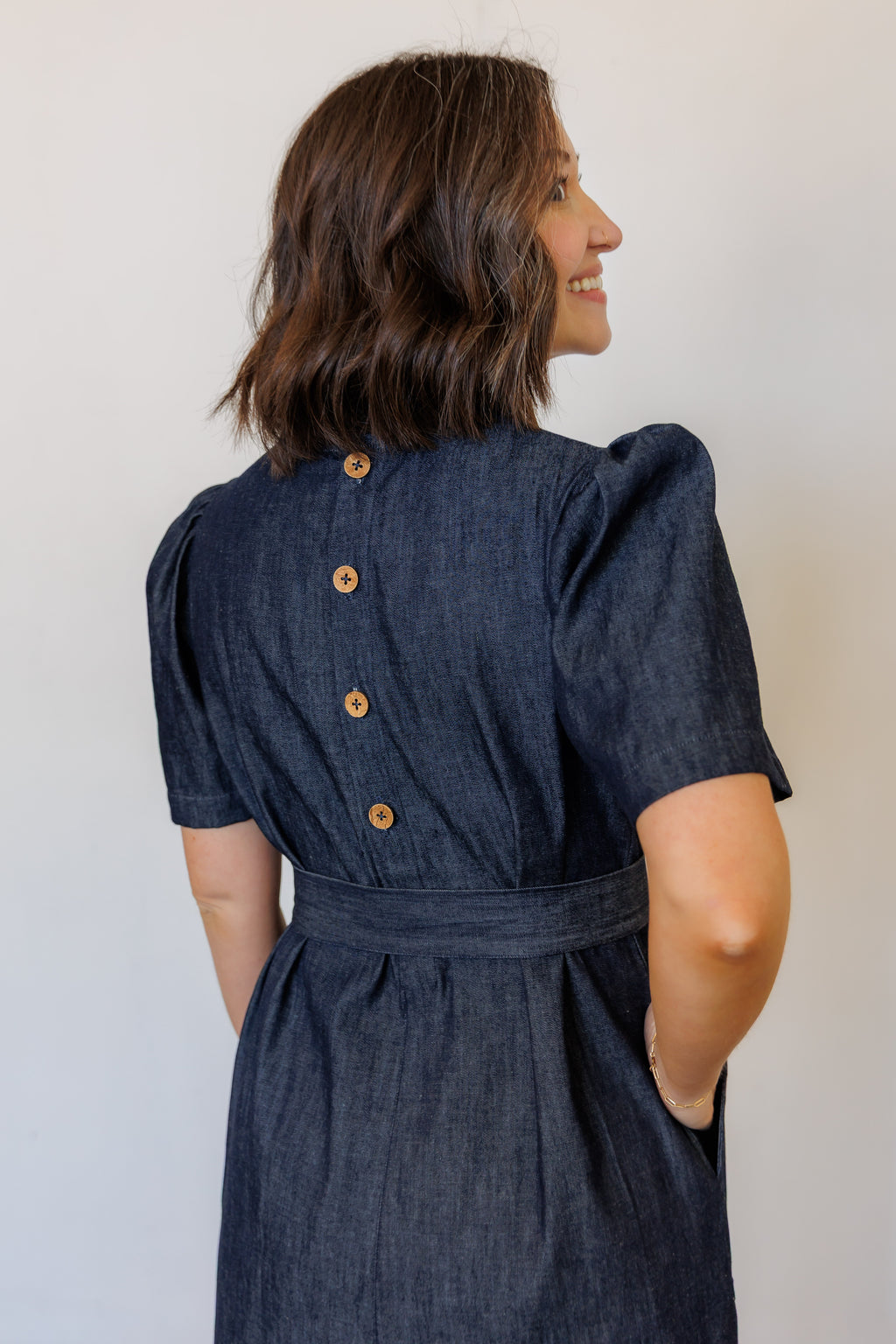 The Terra Midi Dress in Denim