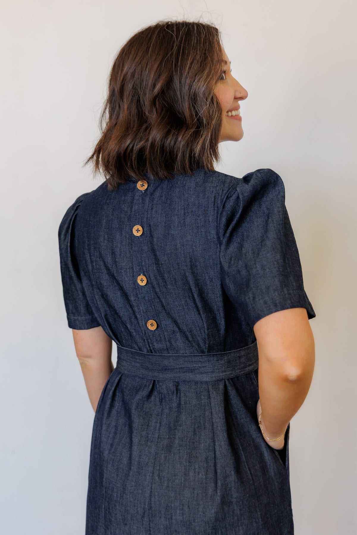 The Terra Midi Dress in Denim