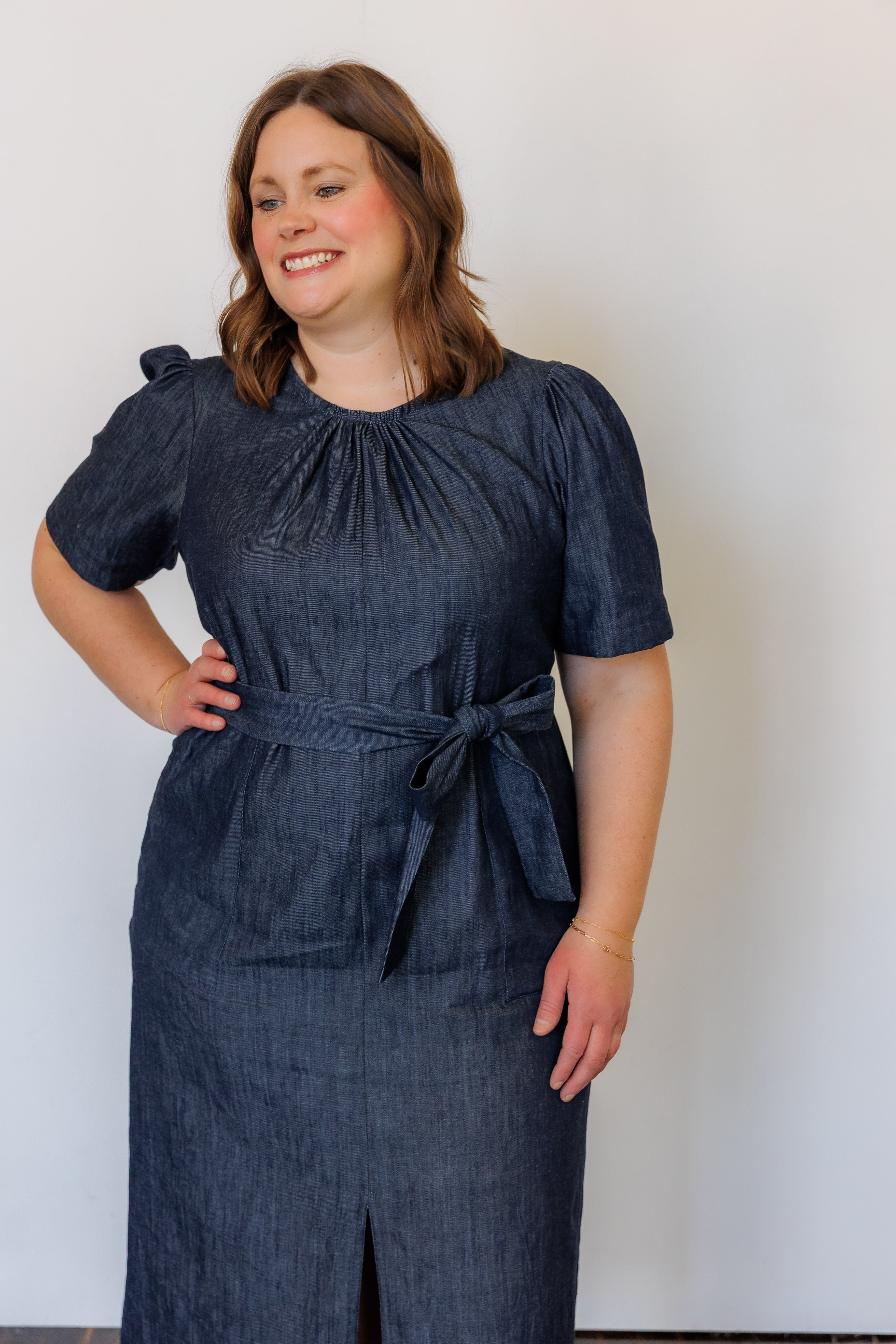 The Terra Midi Dress in Denim