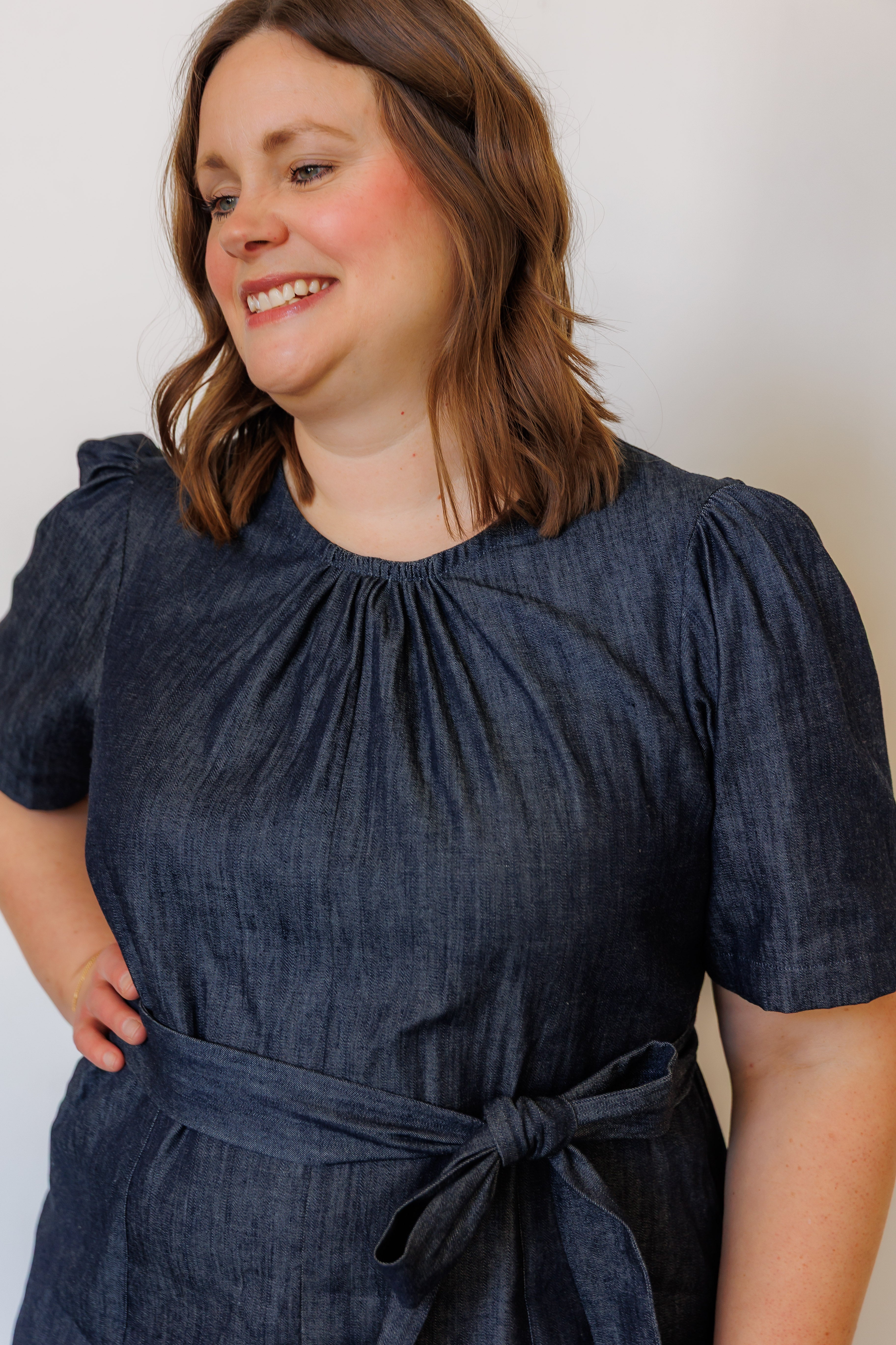 The Terra Midi Dress in Denim