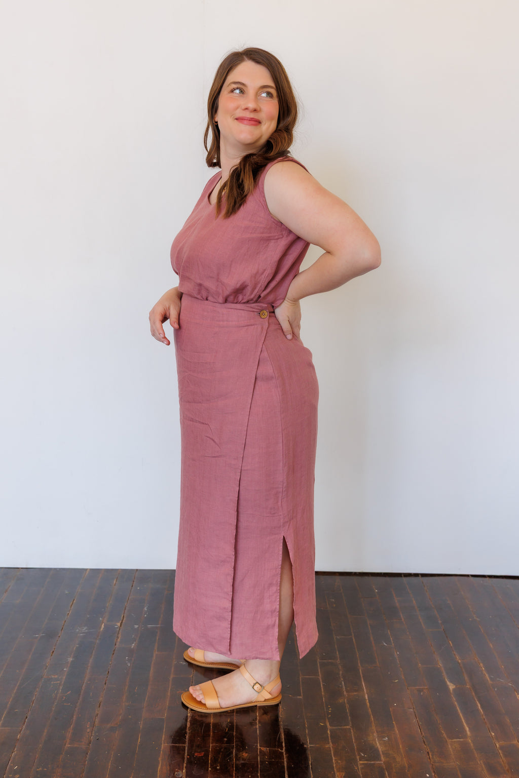 The Willow Wrap Skirt in Lilac