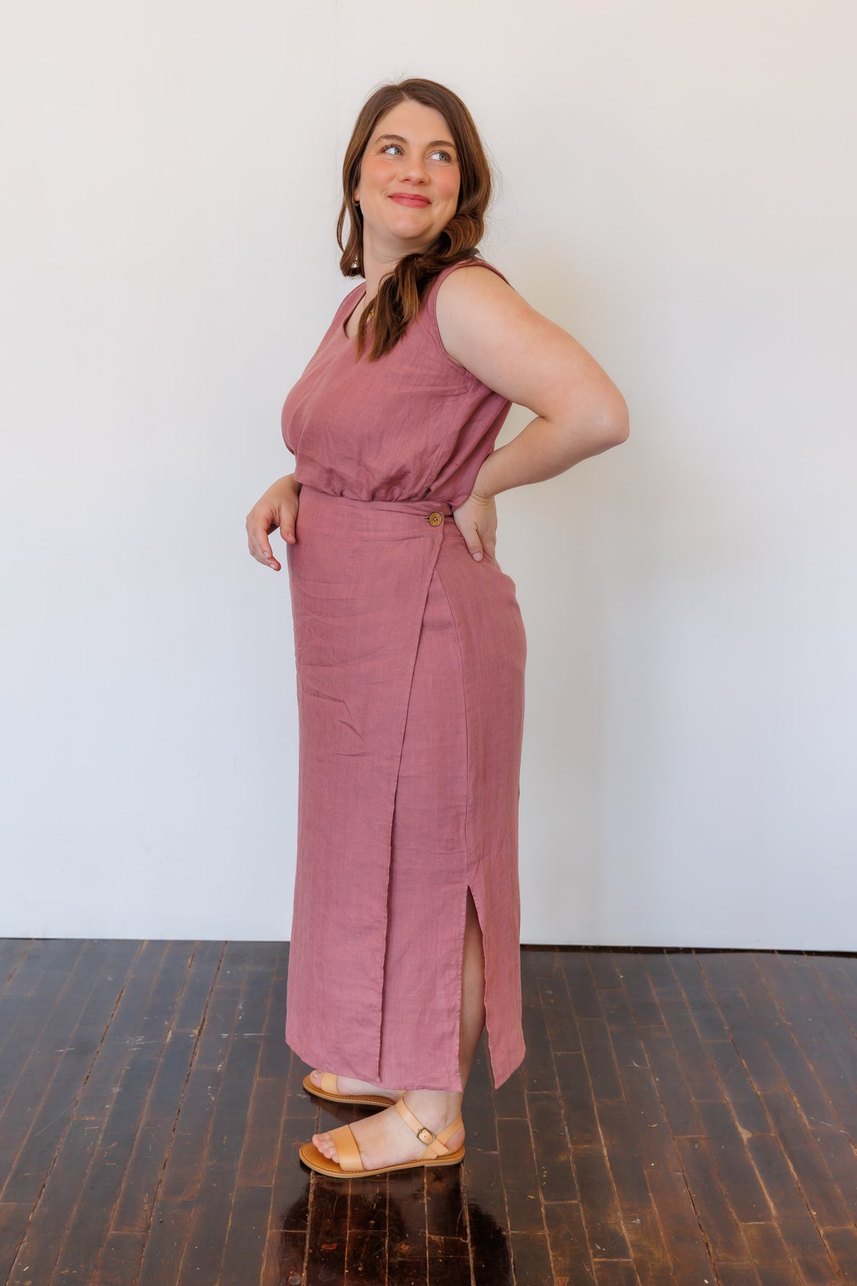 The Willow Wrap Skirt in Lilac