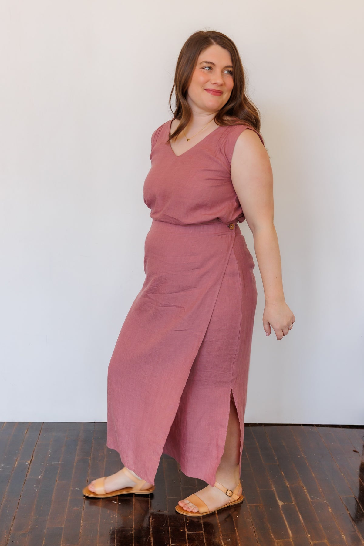 The Willow Wrap Skirt in Lilac