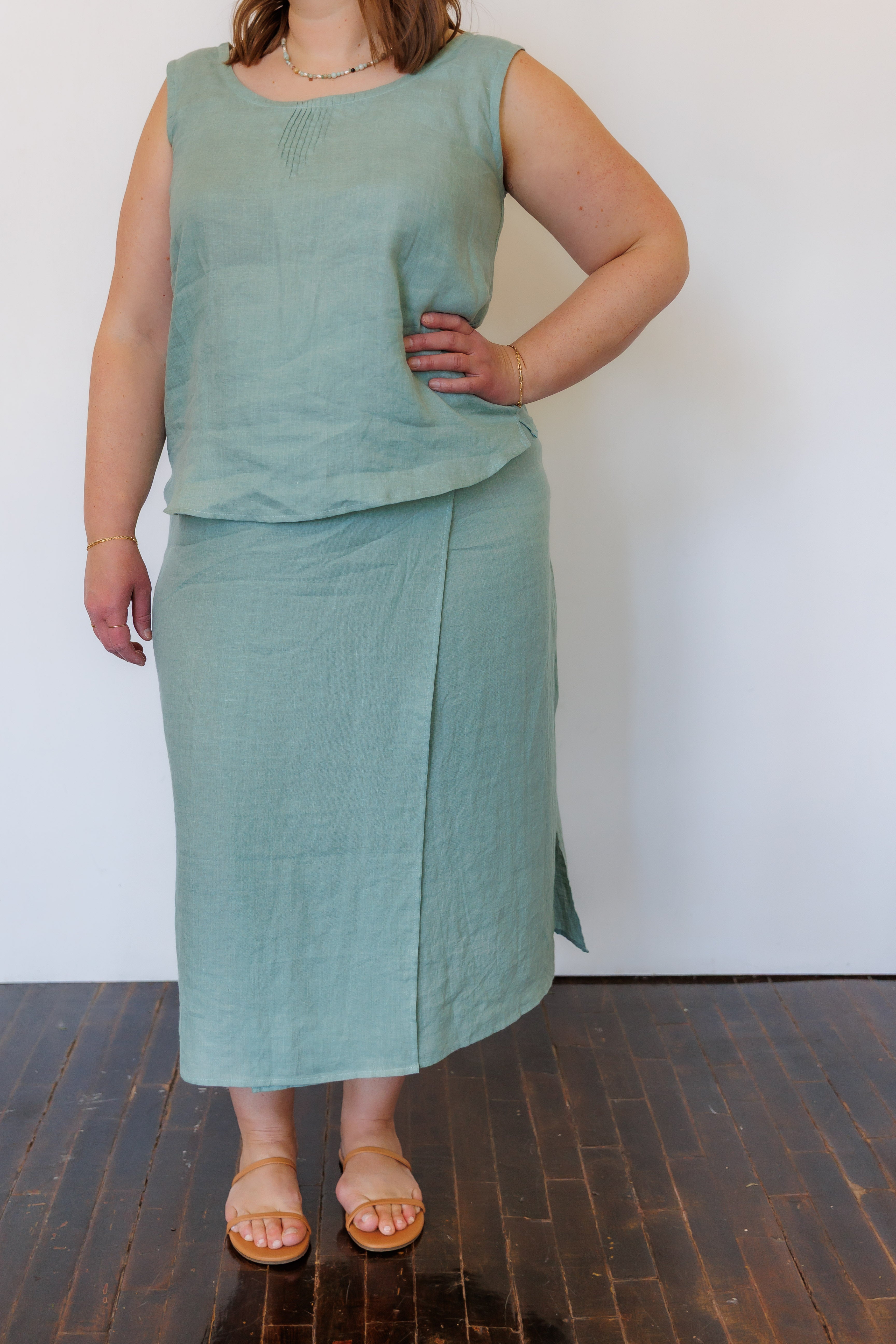 The Willow Top in Sage Green