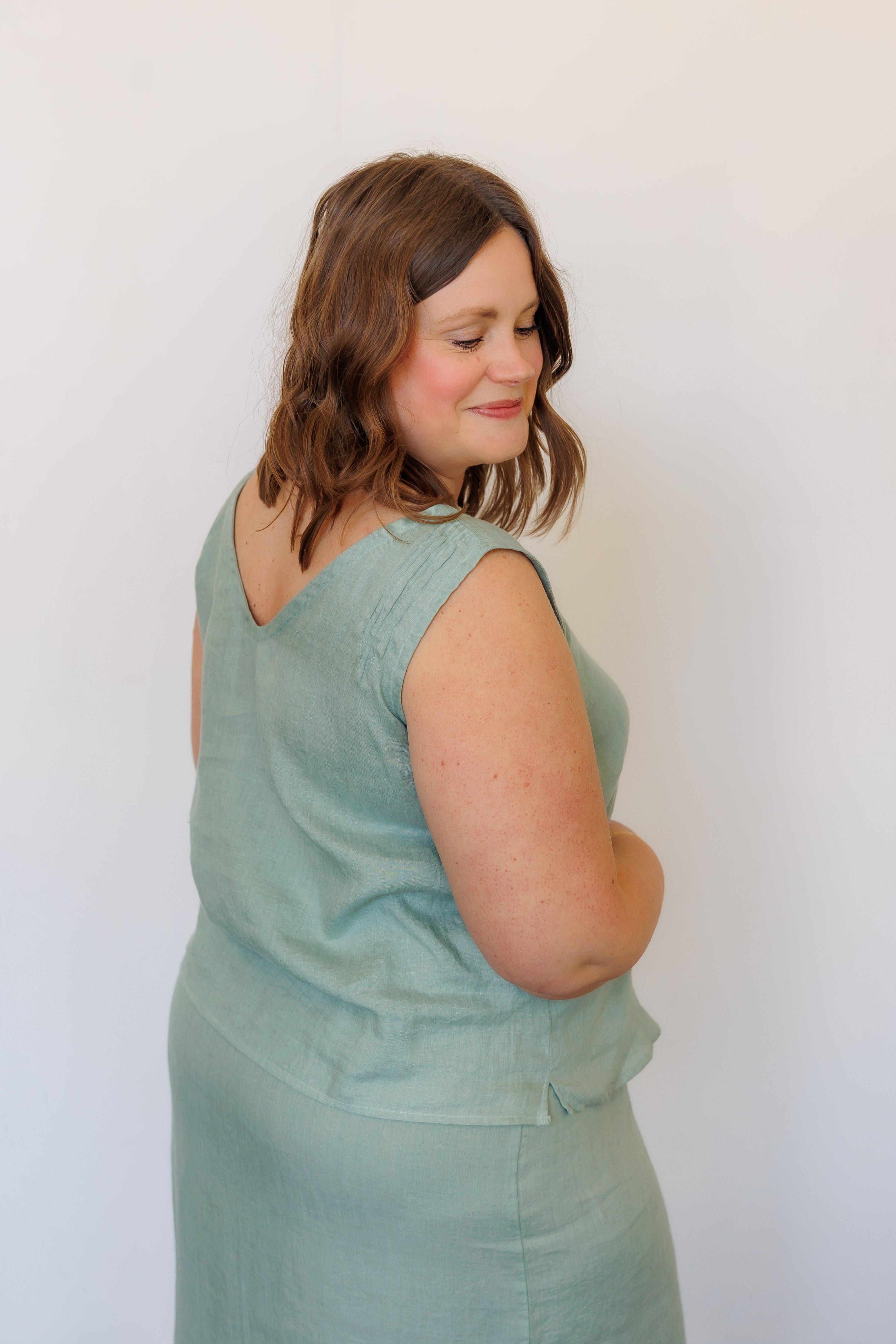 The Willow Top in Sage Green