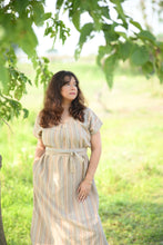 Load image into Gallery viewer, The Serene Kaftan Dress in Aegean Stripe
