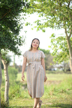 Load image into Gallery viewer, The Serene Kaftan Dress in Aegean Stripe

