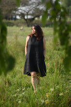 Load image into Gallery viewer, The Riverine Dress in Black Linen
