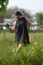 Load image into Gallery viewer, The Riverine Dress in Black Linen
