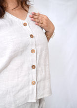 Load image into Gallery viewer, The Harmony Reversible Top in Natural Linen
