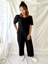 Load image into Gallery viewer, The Terra Short Sleeved Linen Jumpsuit
