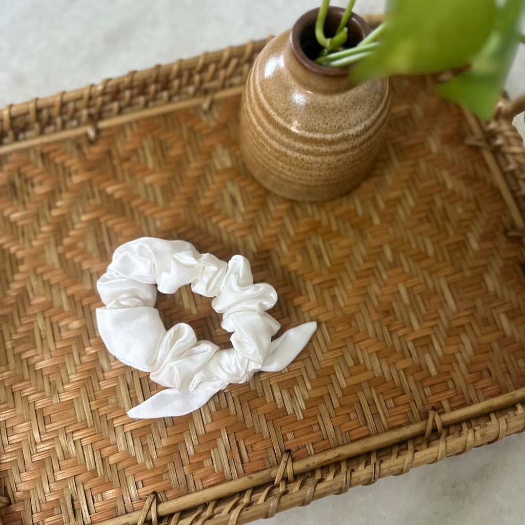 Peace Silk Scrunchie