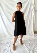 Load image into Gallery viewer, The Riverine Dress in Black Linen

