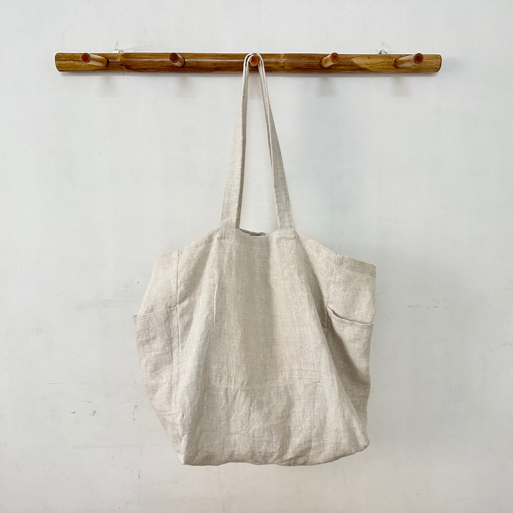 Linen Market Tote Bag