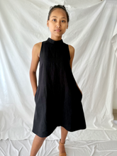 Load image into Gallery viewer, The Riverine Dress in Black Linen
