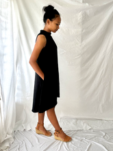 Load image into Gallery viewer, The Riverine Dress in Black Linen
