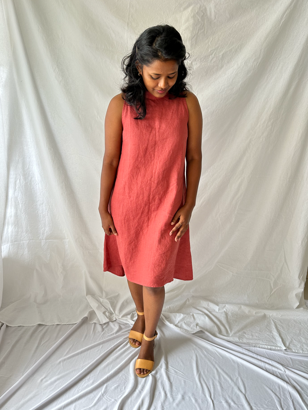 The Riverine Dress in Marsala