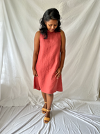 The Riverine Dress in Marsala