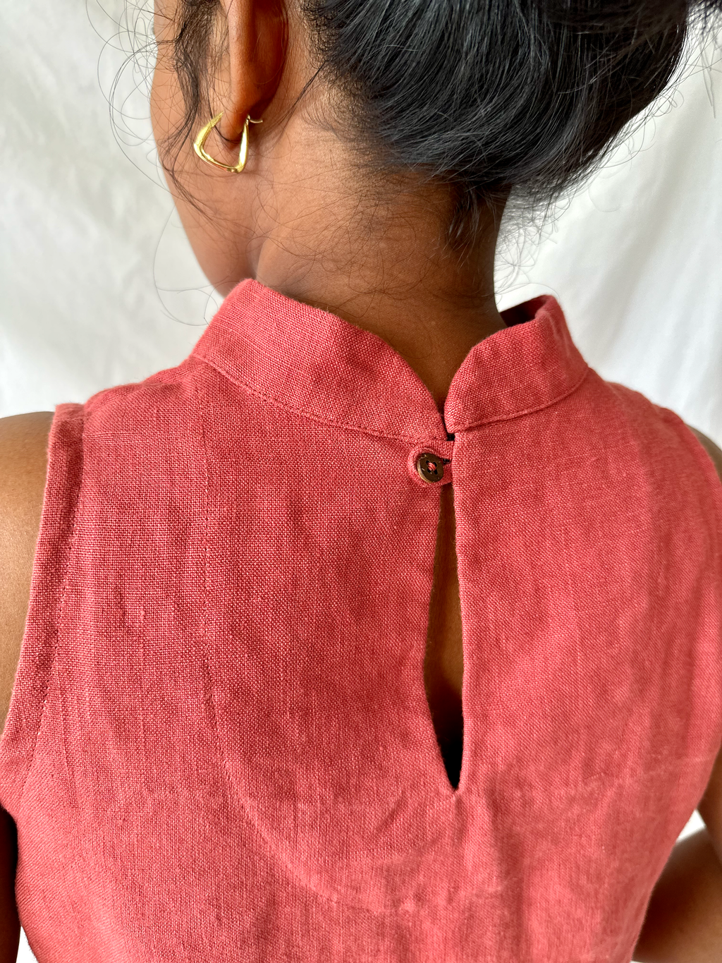 The Riverine Dress in Marsala