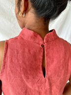 The Riverine Dress in Marsala