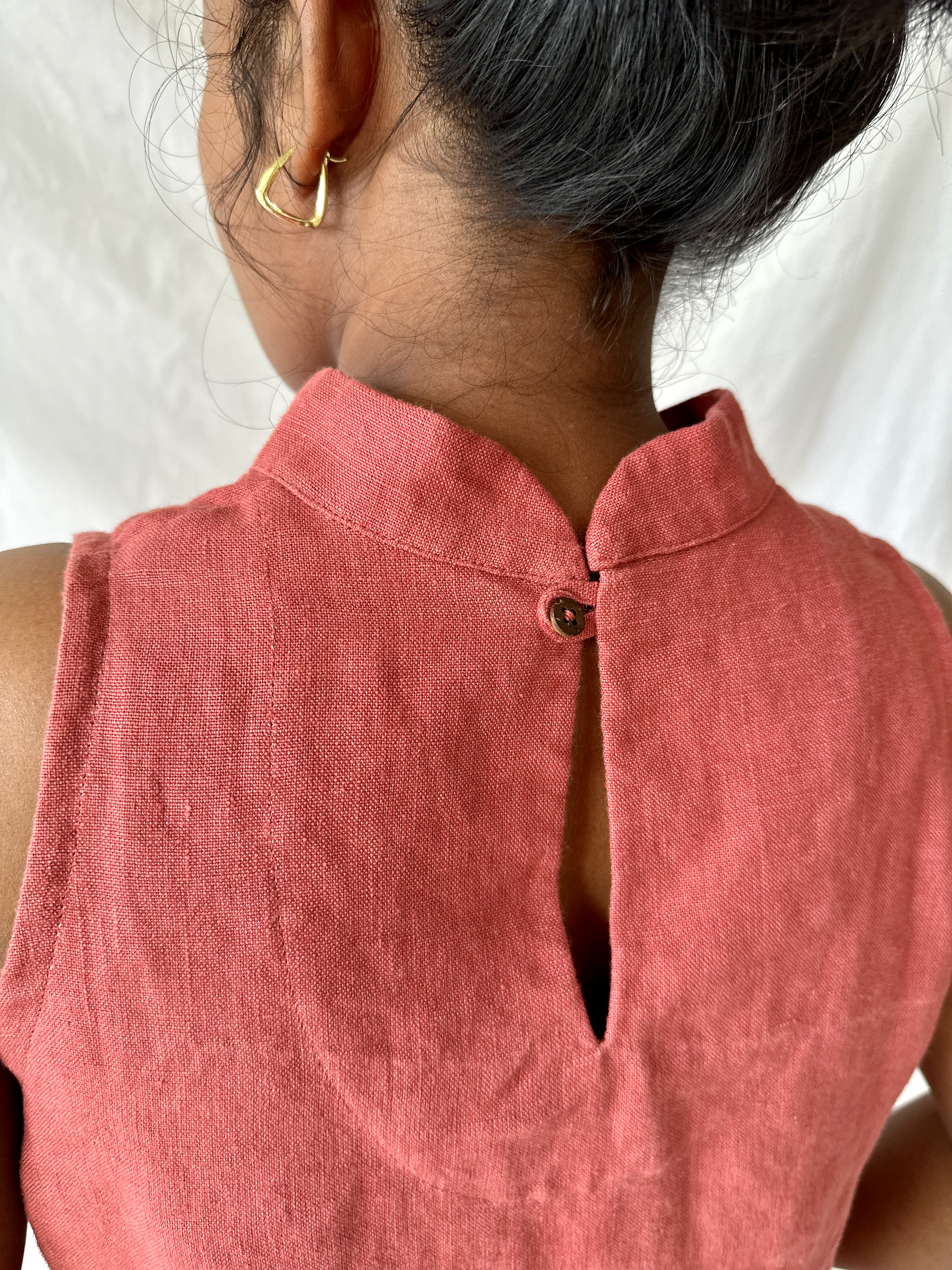 The Riverine Dress in Marsala