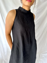 Load image into Gallery viewer, The Riverine Dress in Black Linen
