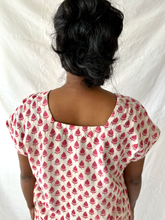 Load image into Gallery viewer, Red Tulip Square Neck Top - XS
