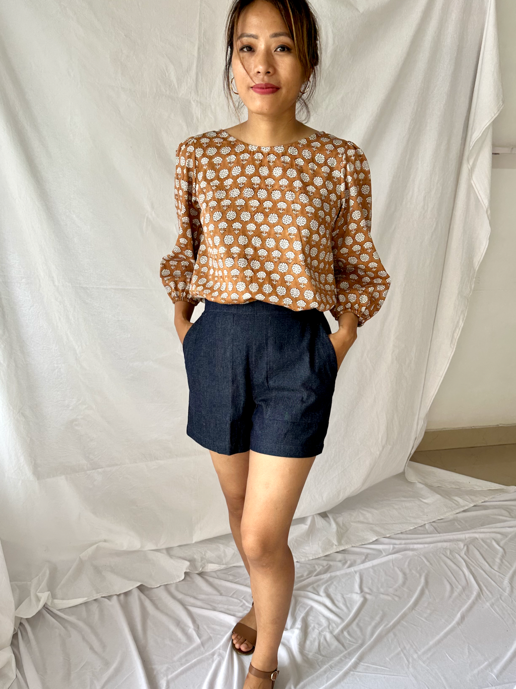 The Indi Shorts in Denim