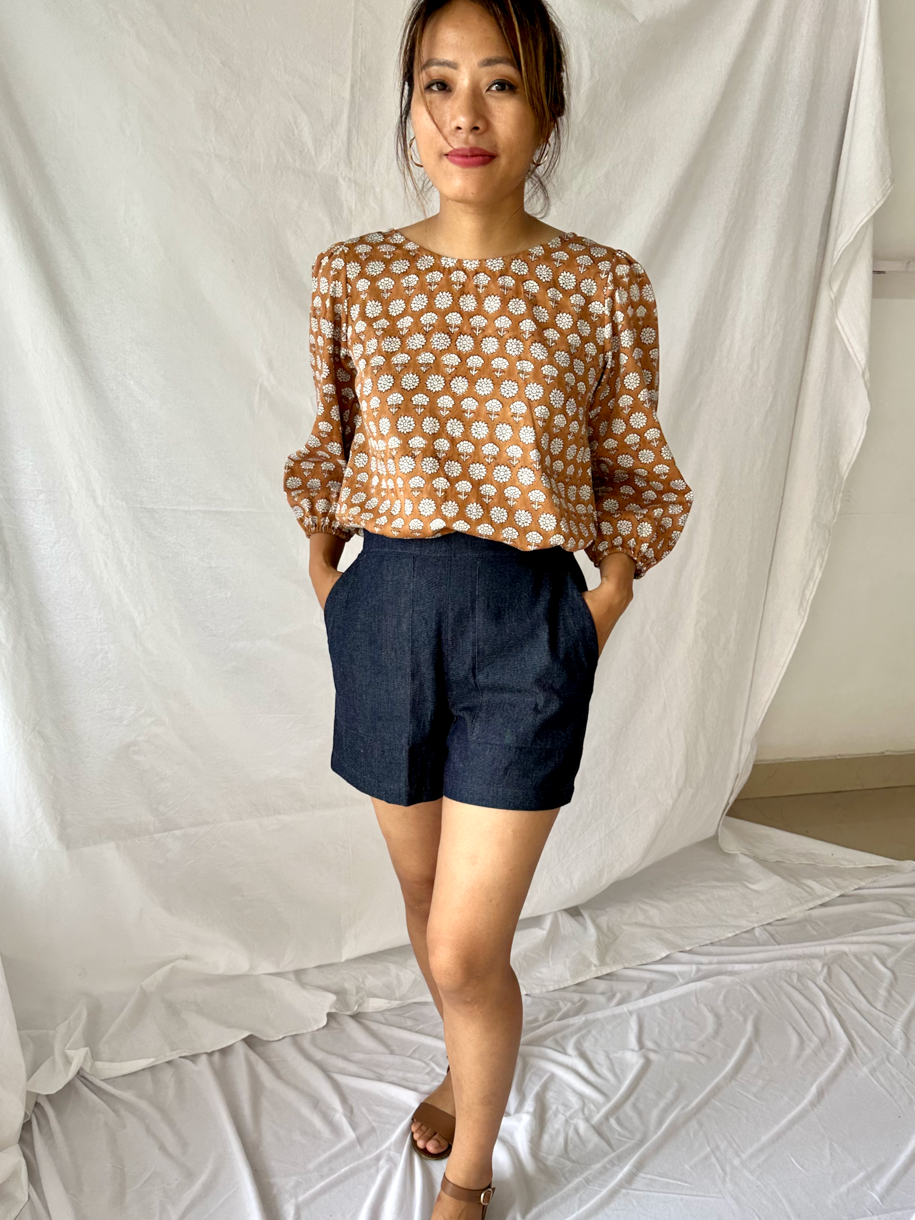 The Indi Shorts in Denim
