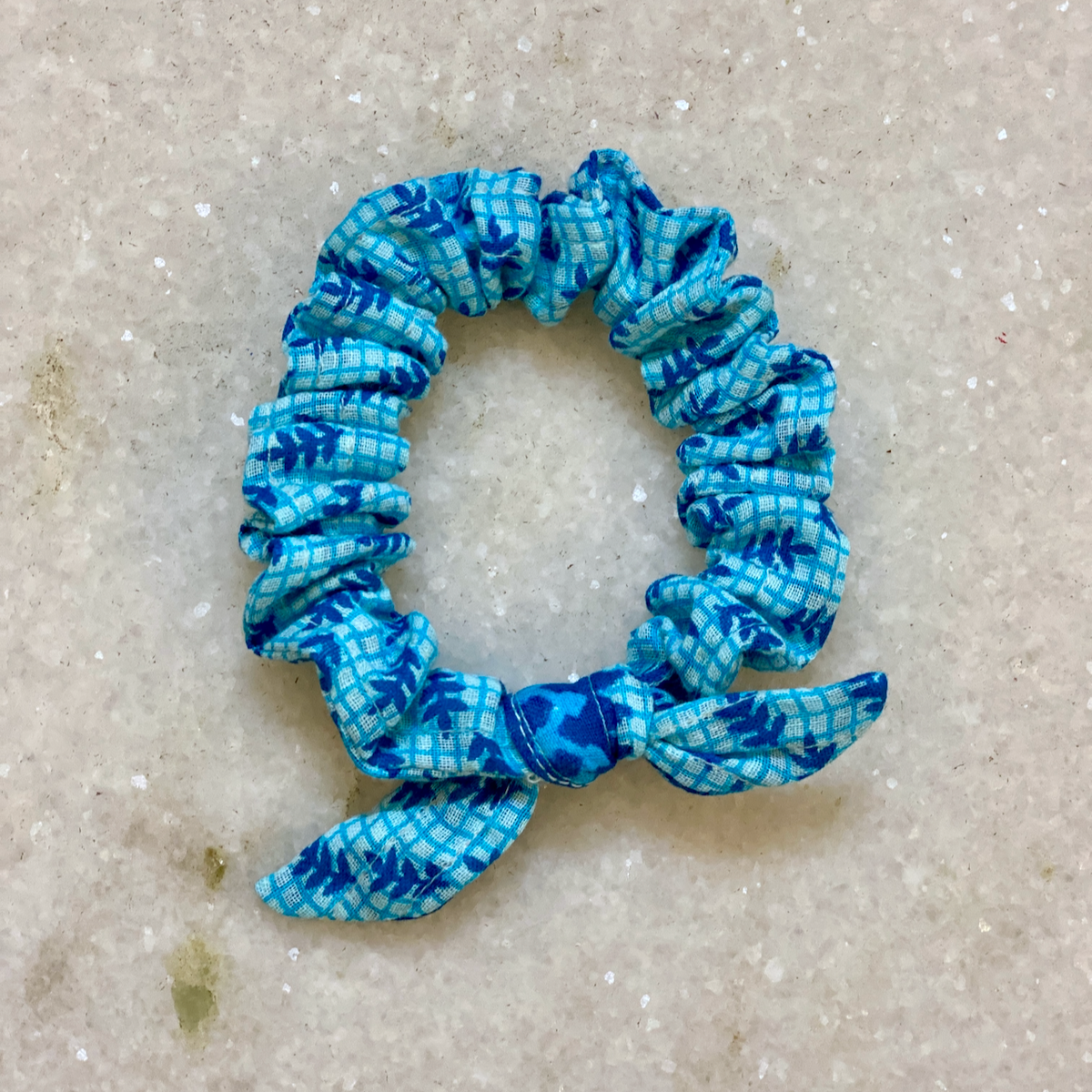 Upcycled Sari Cotton Scrunchie