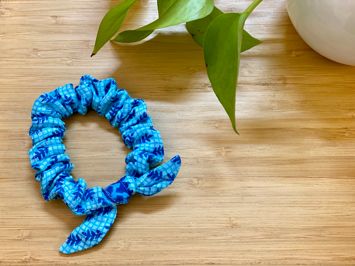 Upcycled Sari Cotton Scrunchie