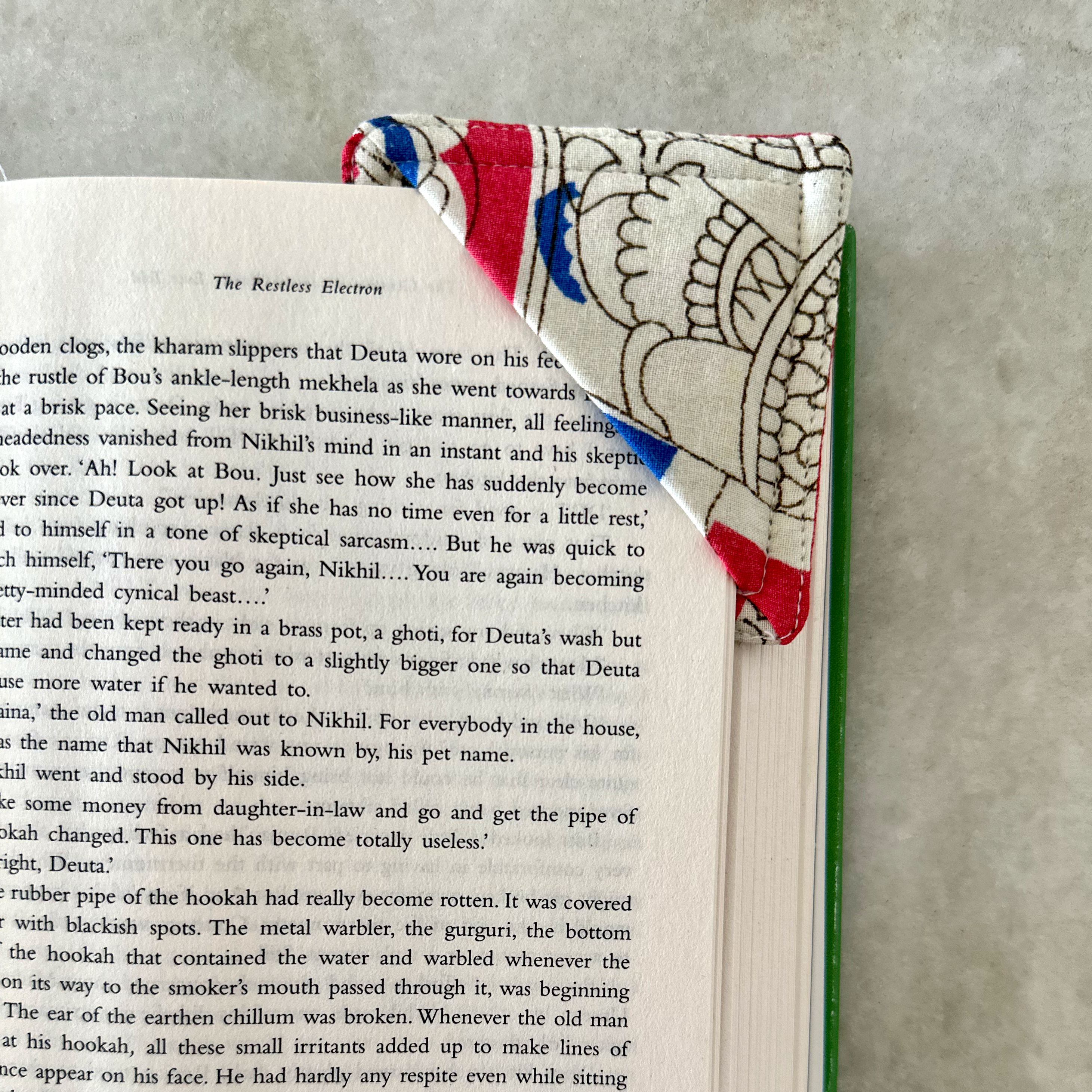 Upcycled Sari Corner Bookmarks