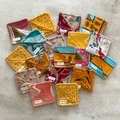 Upcycled Sari Corner Bookmarks