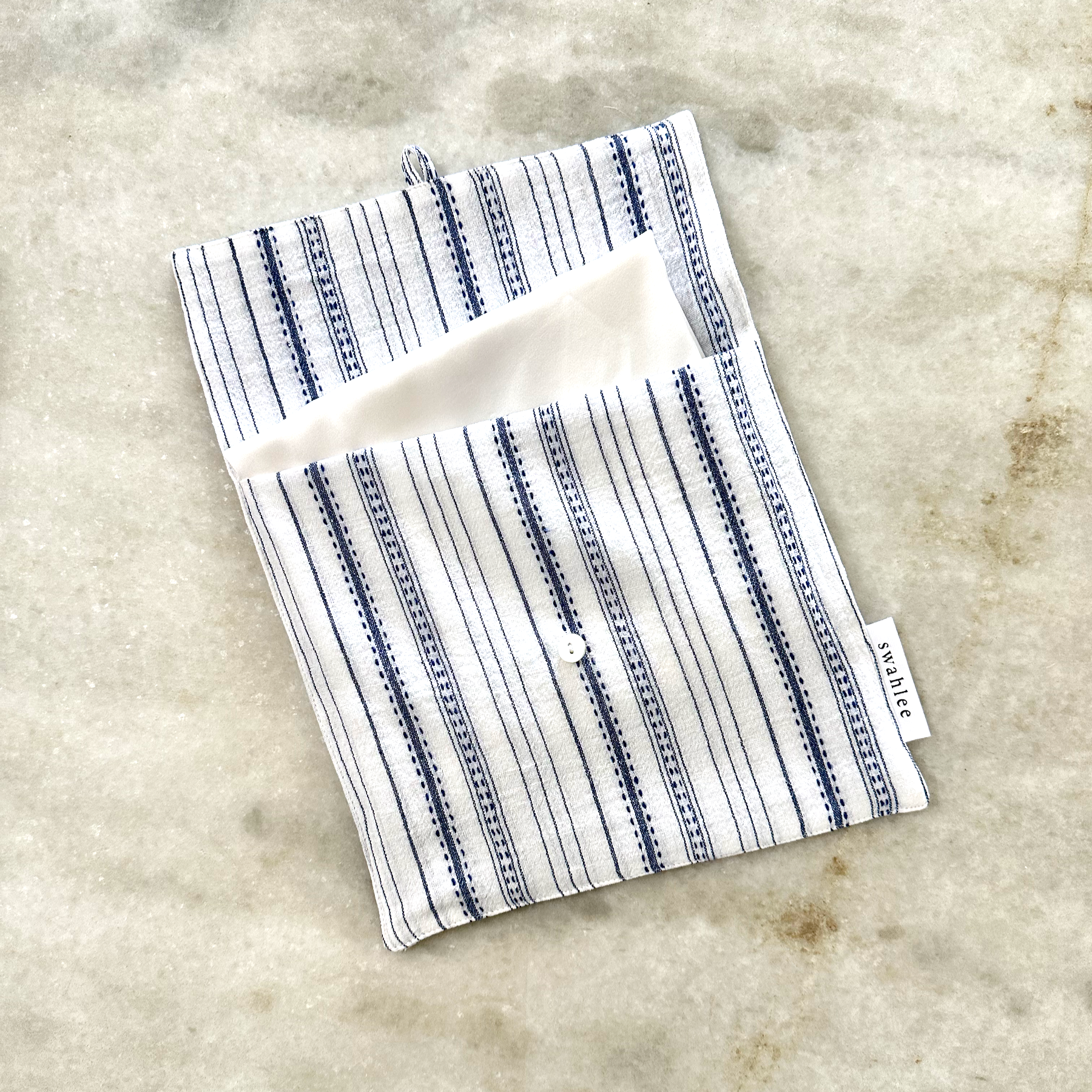 Silk pillowcase in handloom cotton pouch for gifting.