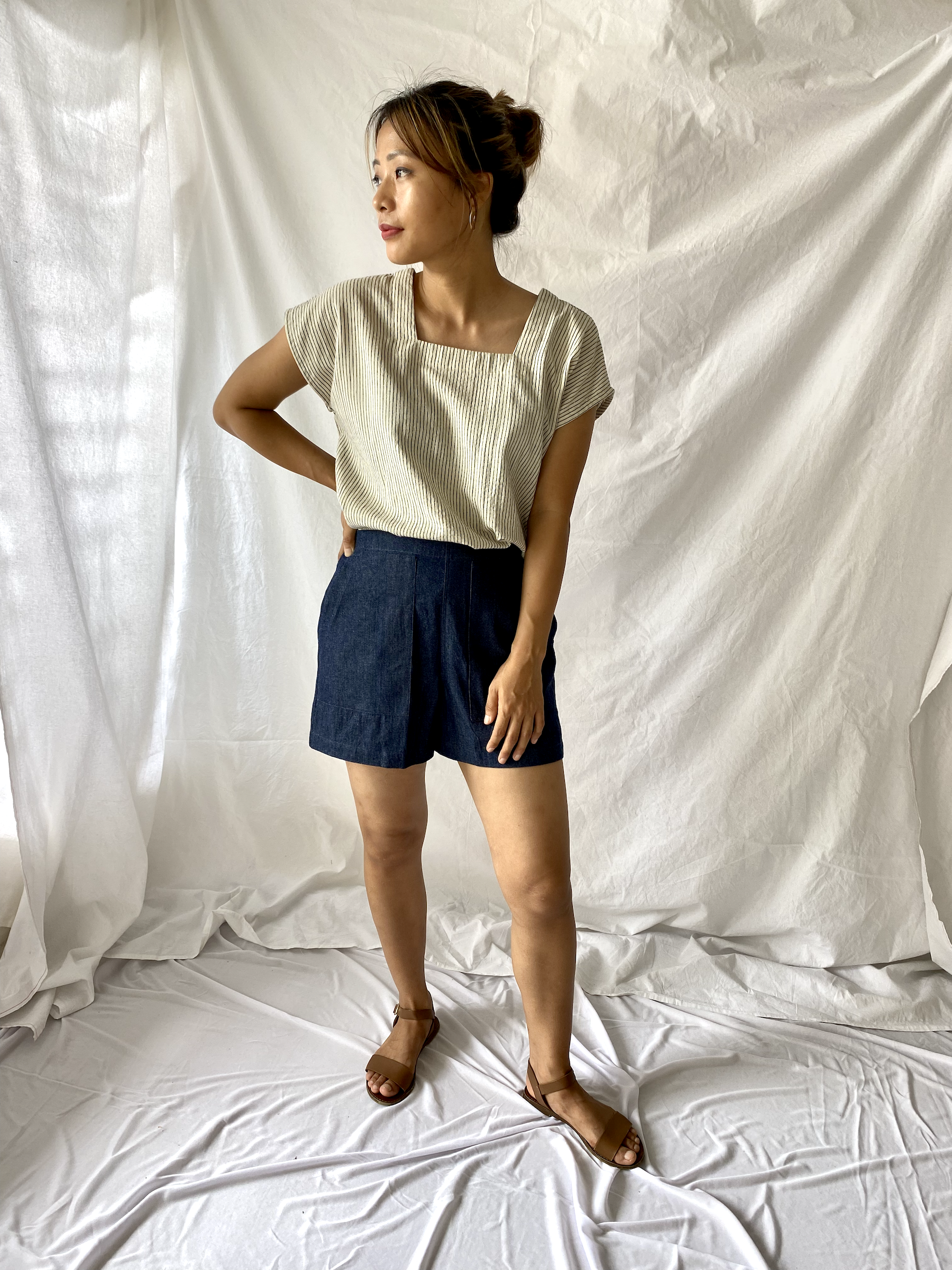 The Indi Shorts in Denim
