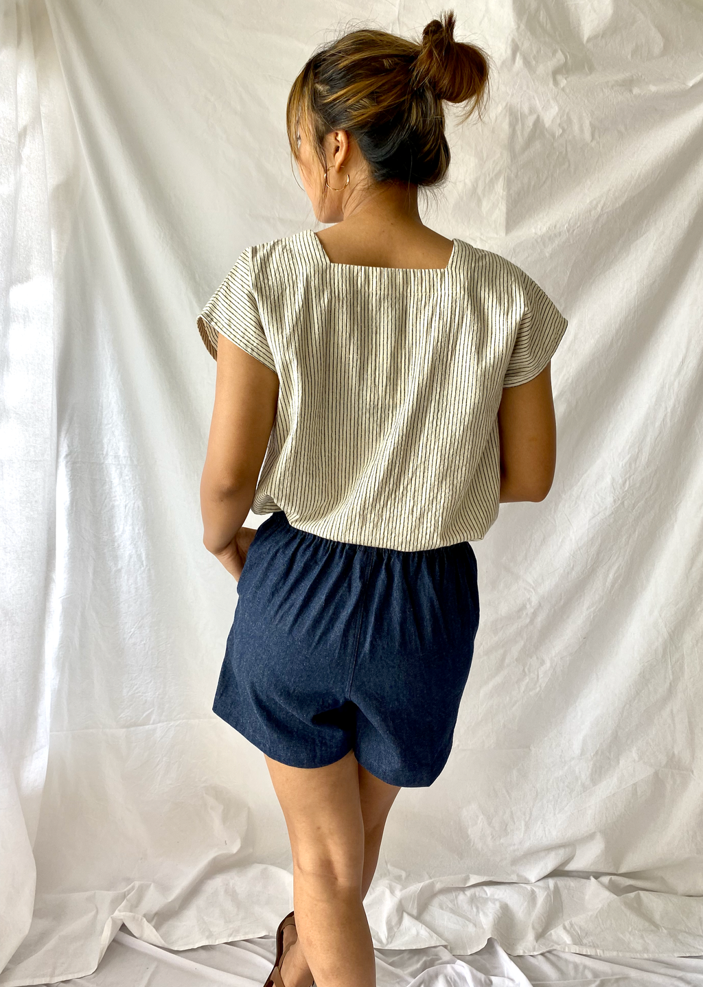 The Indi Shorts in Denim