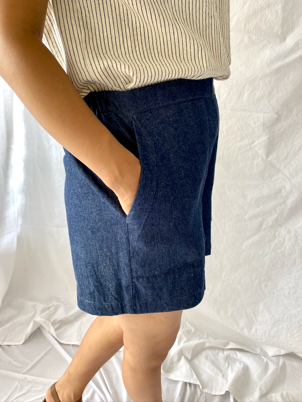 The Indi Shorts in Denim