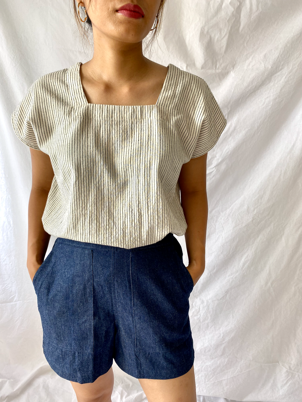 The Indi Shorts in Denim