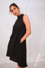 Load image into Gallery viewer, The Riverine Dress in Black Linen
