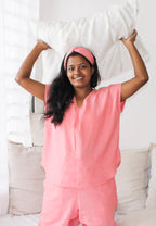Rest Shirt in Coral Pink