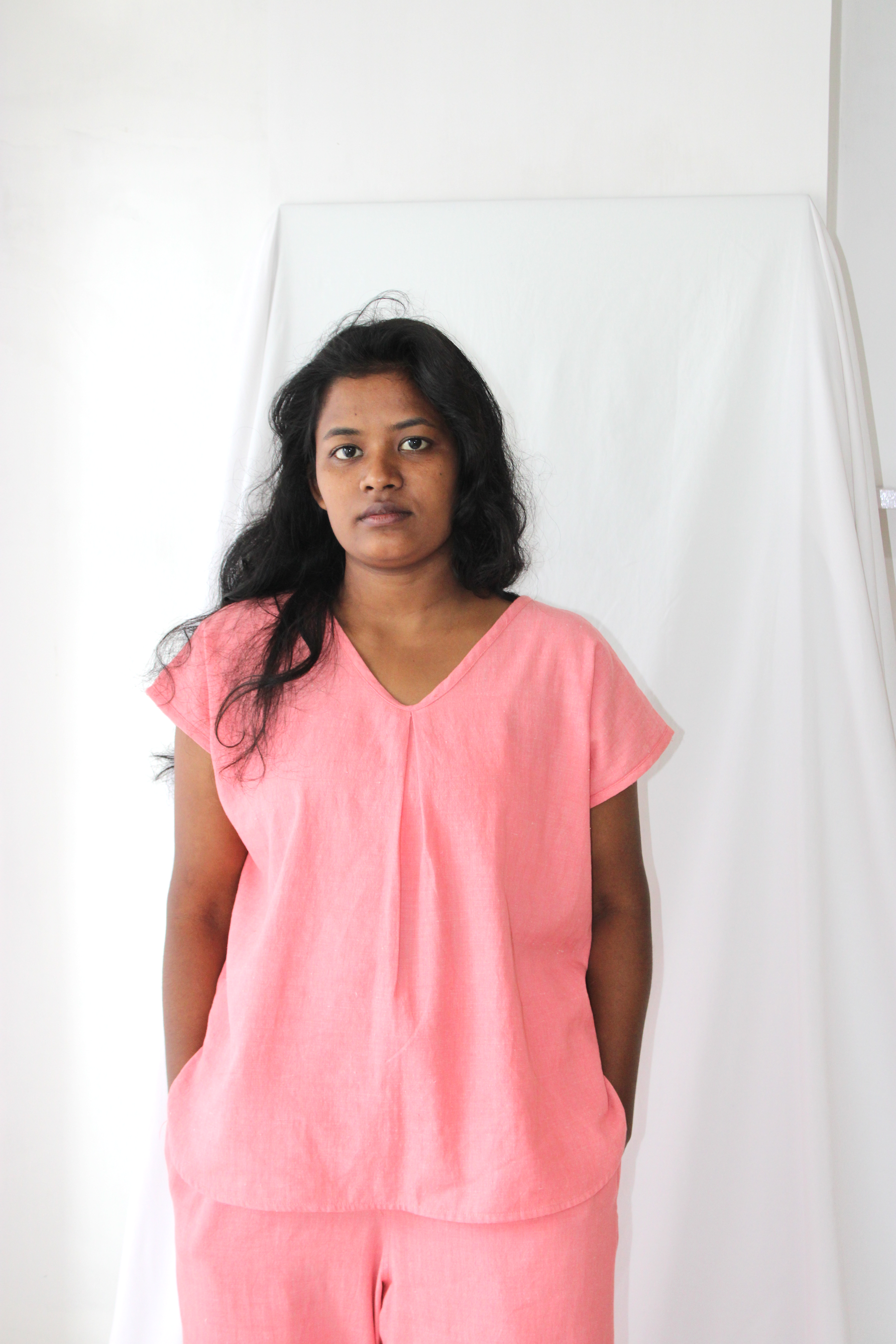Rest Shirt in Coral Pink