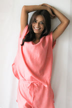 Rest Shorts in Coral Pink