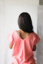 Rest Shirt in Coral Pink