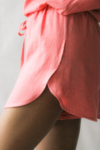 Rest Shorts in Coral Pink