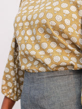 Load image into Gallery viewer, The Chrysanthemum Block Print Top
