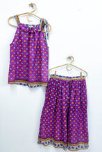 Load image into Gallery viewer, Violet Autumn Button Midi Skirt - S
